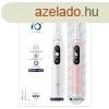 Oral-B iO6 elektromos fogkefe DuoPack White + Pink