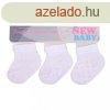Baba cskos zokni New Baby fehr - 3 db