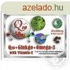 Q10 Ginkgo Omega-3 kapszula 30 db, mlytengeri halolaj, Gink