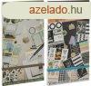 Matrics fzet scrapbookhoz, bullet journalhoz, 23x12cm, 20 