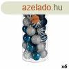 Karcsonyi gmbk kszlet Kk Ezst szn Manyag  6 cm (6 