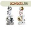 Dekoratv Figura Home ESPRIT Kk Fehr Piros Ezst szn Hl