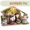 Karcsonyi Betlehem kszlet Tbbszn Kermia Fa MDF 22,5 x 