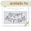Lggmb, 40 cm, PUKKA PAD "Happy Birthday", ezst