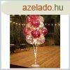 13 darabos rzsaszn lufi s LED fnydekor szett 31821087