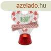 Karcsonyi asztali LED dekor - fnyes talppal - szv - 11 cm