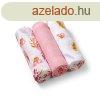 BABYONO Bambusz pelenkk 3 db - vintage rzsaszn