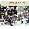 Karcsonyi ablakmatrica - tlap sznnal