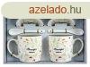 Bgre szett erdei virgos 6 db-os dszdobozban