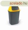 Billenfedeles szemetes kuka, butterfly, manyag, antracit-s