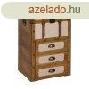 Szekrny Barna Bzs szn Poliszter Nyrfa 46 x 36 x 71 cm M