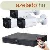 Dahua 3 kamers 8MP 4K kamera rendszer szett 40 mter jjell