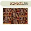 Lbtrl COEURS Barna Fekete Piros PVC Kkuszrost 60 x 40 x 