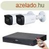 Dahua 2 kamers 8MP 4K kamera rendszer szett 40 mter jjell