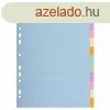 Regiszter, karton, A4, 12 rszes, EXACOMPTA, pasztell sznek