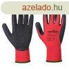 Vdkeszty, latex, L mret "Flex Grip", piros-fek