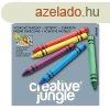 Zsrkrta CREATIVE JUNGLE Grey kerek hegyezett 12 szn