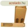 Bortart paprdoboz, 2-es, sima, natr