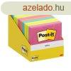 ntapad jegyzettmb, 76x76 mm, 100 lap, 3M POSTIT, vegyes s