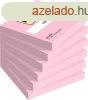 ntapad jegyzettmb, 76x76 mm, 6x100 lap, 3M POSTIT, rzsas