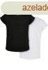 Urban Classics Girls Organic Extended Shoulder Tee 2-Pack bl