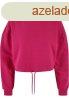 Urban Classics Ladies Cropped Oversized Hoodie hibiskuspink