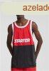 Starter Split Mesh Tank Top cityred/black