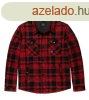Vintage Industries Square+ flanel ing kabt, piros kocks