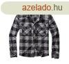 Brandit Check hossz ujj ing, fekete+szrke