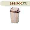 Szemetes kuka billen fedllel manyag 9 literes barna UP116
