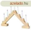 EMOS DCAW11, LED gyertyatart, fa, 29 cm, 2x AA, beltri, me