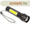 LED mini USB zseblmpa, fekete