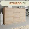 Odell 2D3S komd, 120x75x40 cm, sonoma