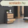 Riano MIX M4 70 fikos szekrny, 70x97x40 cm, antracit-tlgy