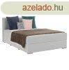 KONDELA Boxspring tpus gy 140x200, vilgosszrke, FERATA 