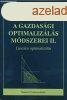 A gazdasgi optimalizls mdszerei II. Lineris optimalizl