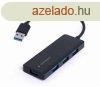 Gembird 4-portos USB 3.1 HUB Black
