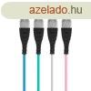 Delight iPhone adatkbel szilikon bevonat 1m (tbb szn)
