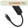 AXAGON HUE-M1C 4x USB3.2 Gen 1 MINI hub, metal, 20 cm USB-C 