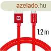 Swissten textil adatkbel Micro-USB konnektorral gyorstlts