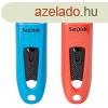 Sandisk 64GB Ultra USB3.0 Blue/Red (2-pack)