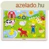 Gyermek fa puzzle Viga Farma