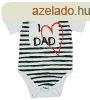 "I LOVE MY DAD" feliratos rvid ujj baba body feh