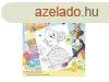 Hsvti fess vzzel 20x20 cm, 8 lap, ecsettel