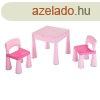 Gyerek szett NEW BABY - asztalka kt szkkel rzsaszn