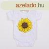Baba body nyomtatssal New Baby Sunflower - rvid ujj