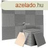 12 db ntapads, hangszigetel fali panel habszivacsbl