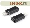 Adapter (Type-C - lightning) FEKETE
