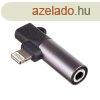 Akyga AK-AD-63 Lightning / Lightning / Jack 3.5mm Adapter Bl