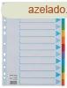 Regiszter, karton, A4, 12 rszes, rhat ellappal, ESSELTE 